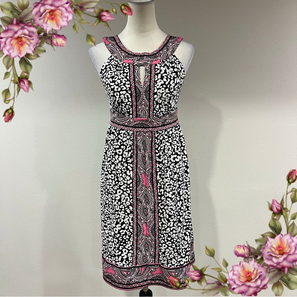 Animal print halter‎ mini  Dress size small